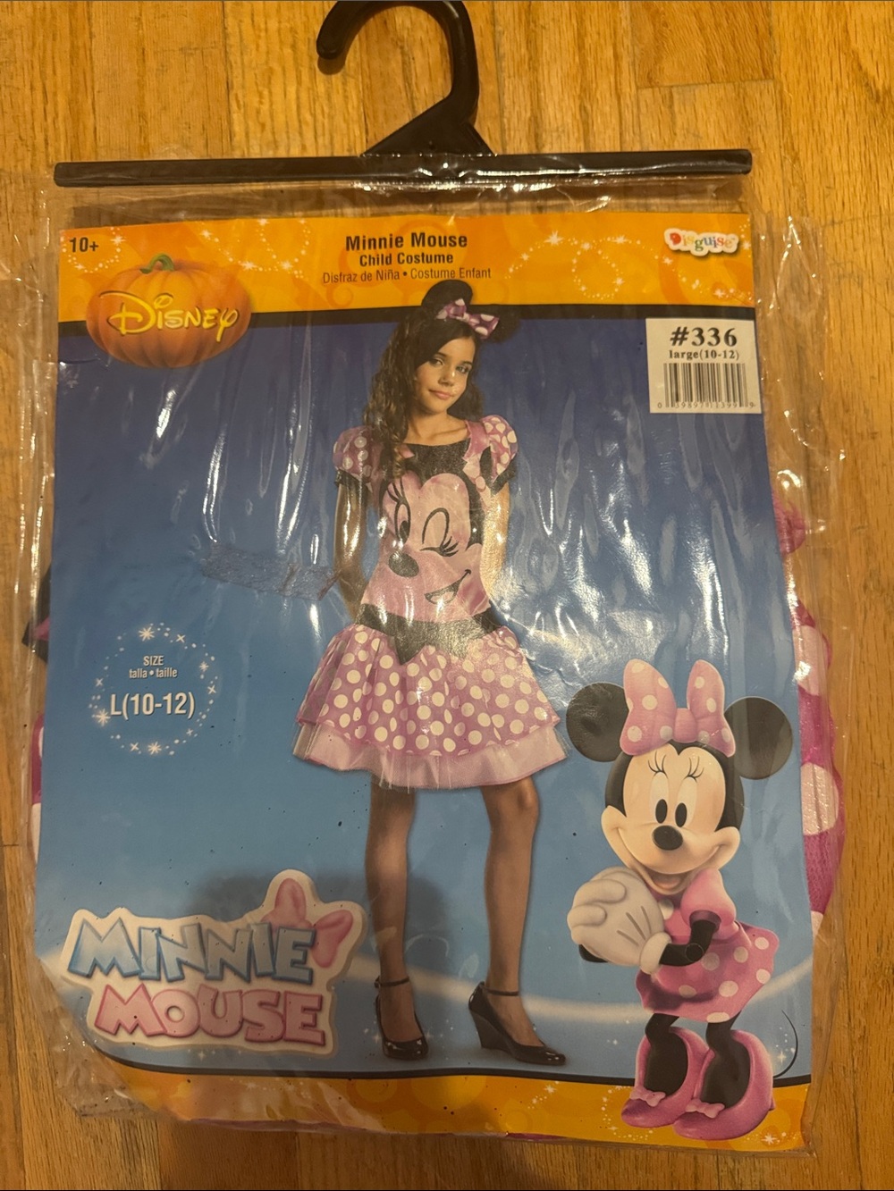 Disney Minnie Mouse Pink and White Polka Dot Girls Costume